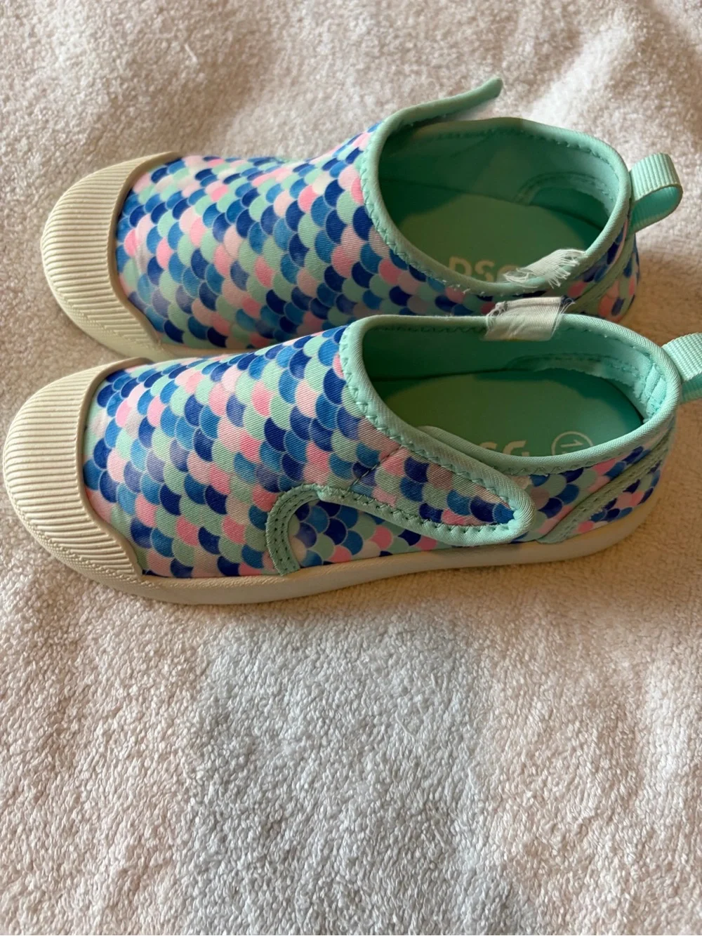 DSG Kids Water Shoes in Mint, Blue & Pink Mermaid Scale
